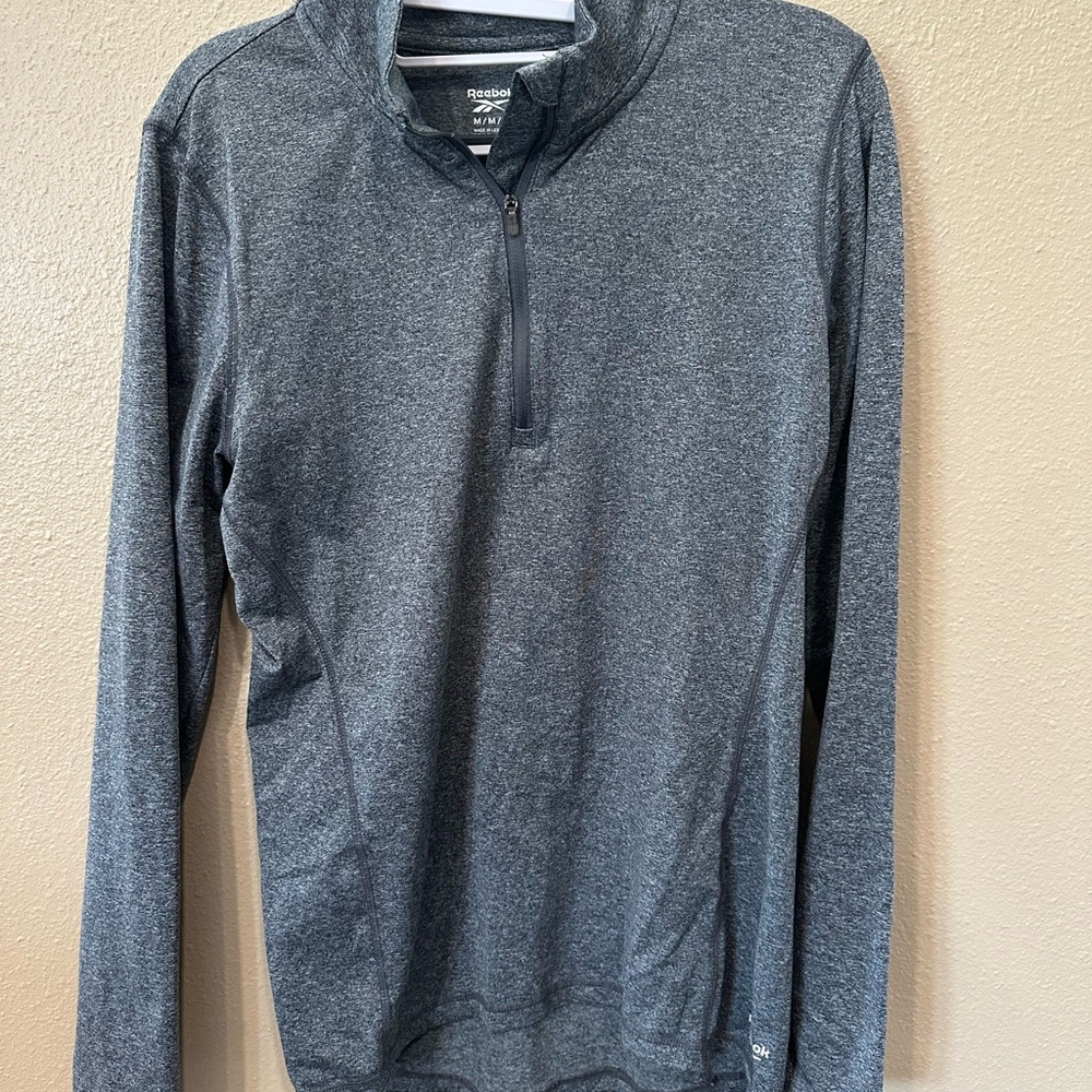 Reebok Gray Quarter-Zip Pullover